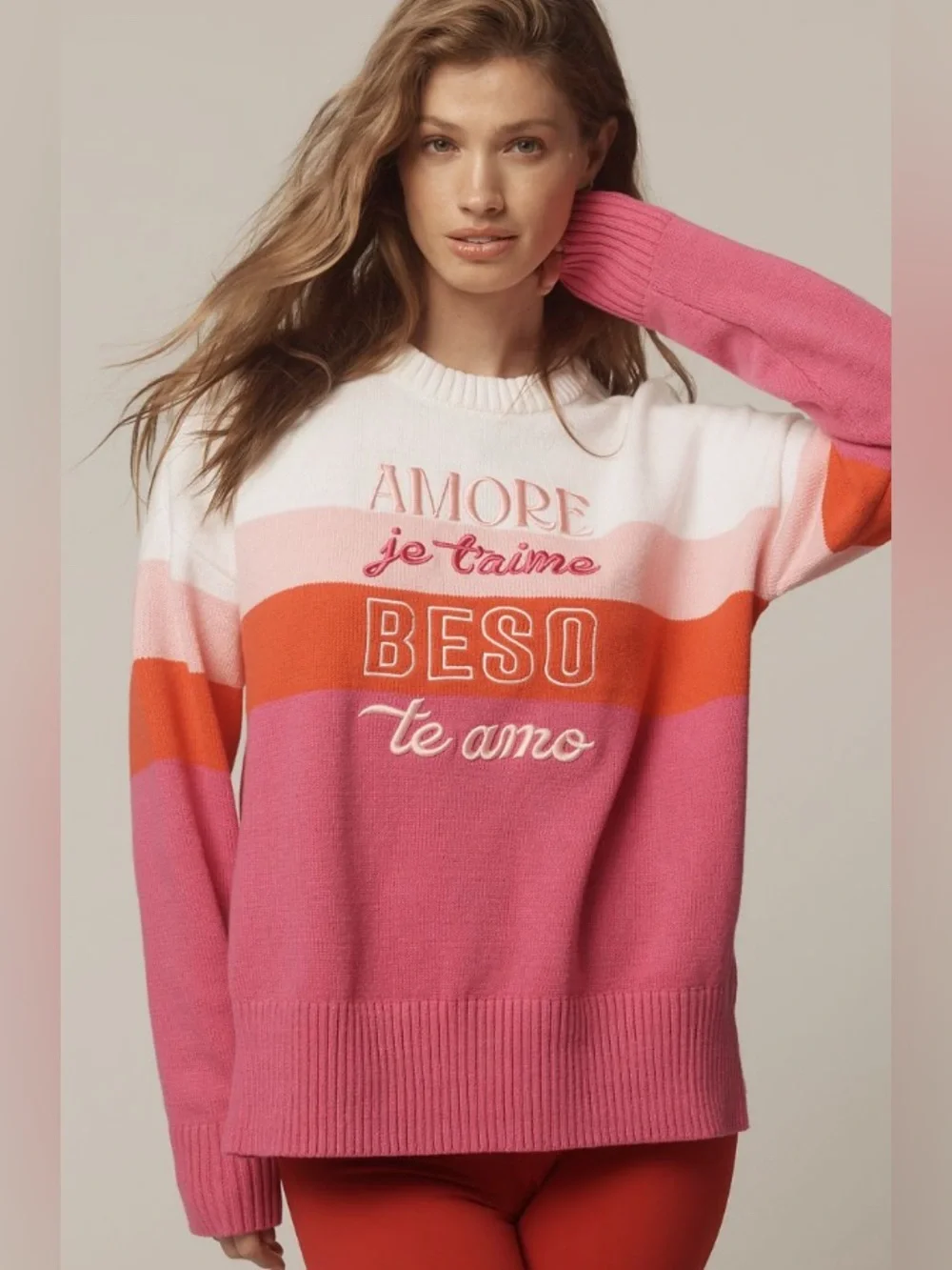 Beach Riot Calle Love Long Sleeve Sweater - Picture 2 of 6